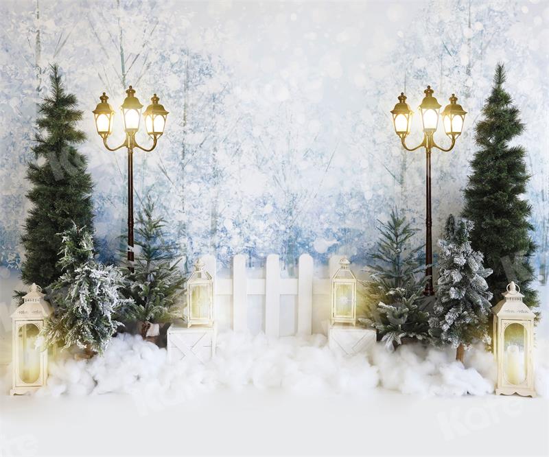 Kate Winter Snow Fence Backdrop for Photography - Image 3