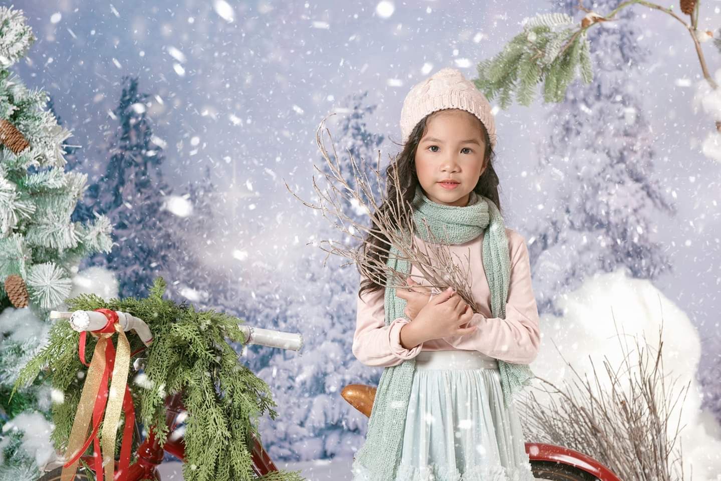 Kate Winter Snow Forest Backdrops For Photography - Image 3