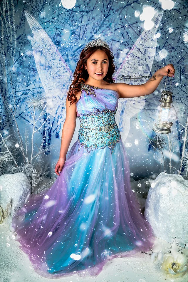 Kate Winter Snow Plum Orchard Backdrop Designed By Arica Kirby - Image 3