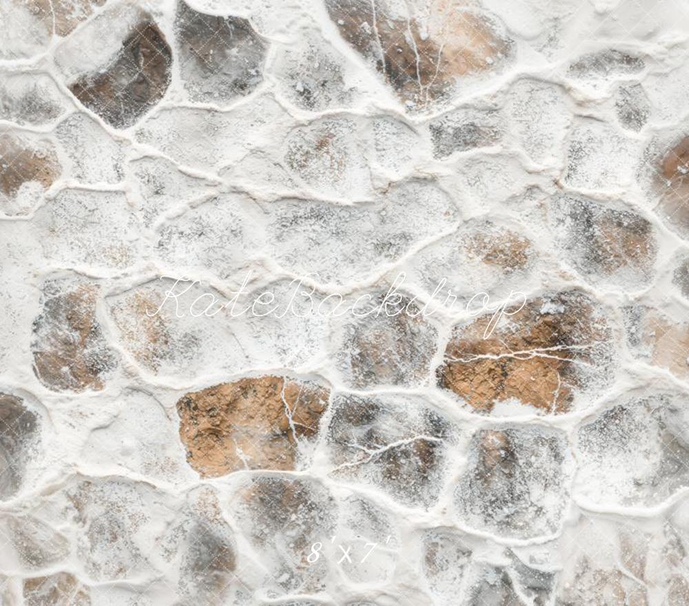Kate Winter Snow Stone Vinyl Floor Backdrop - Image 2