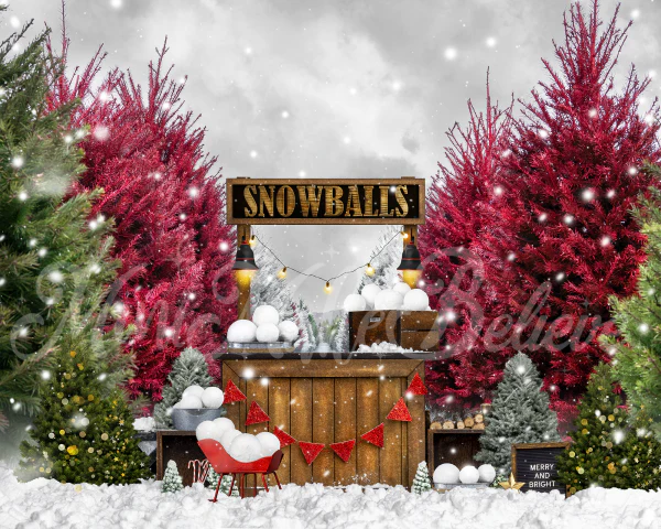 Kate Winter Snowball Stand Backdrop Designed by Mini MakeBelieve - Image 3