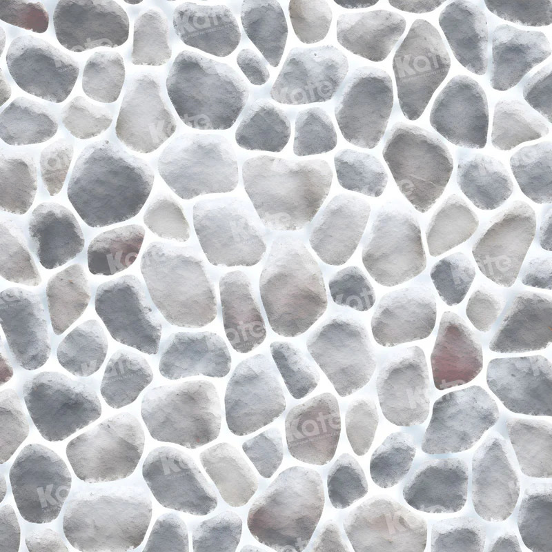 Kate Winter Snowy Cobblestone Floor Backdrop for Photography - Image 2