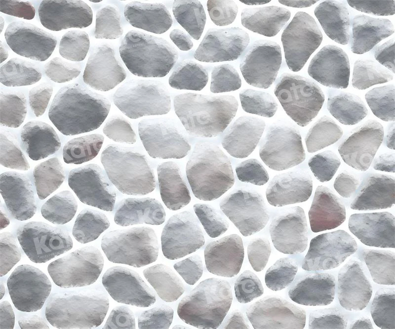 Kate Winter Snowy Cobblestone Floor Backdrop for Photography - Image 3