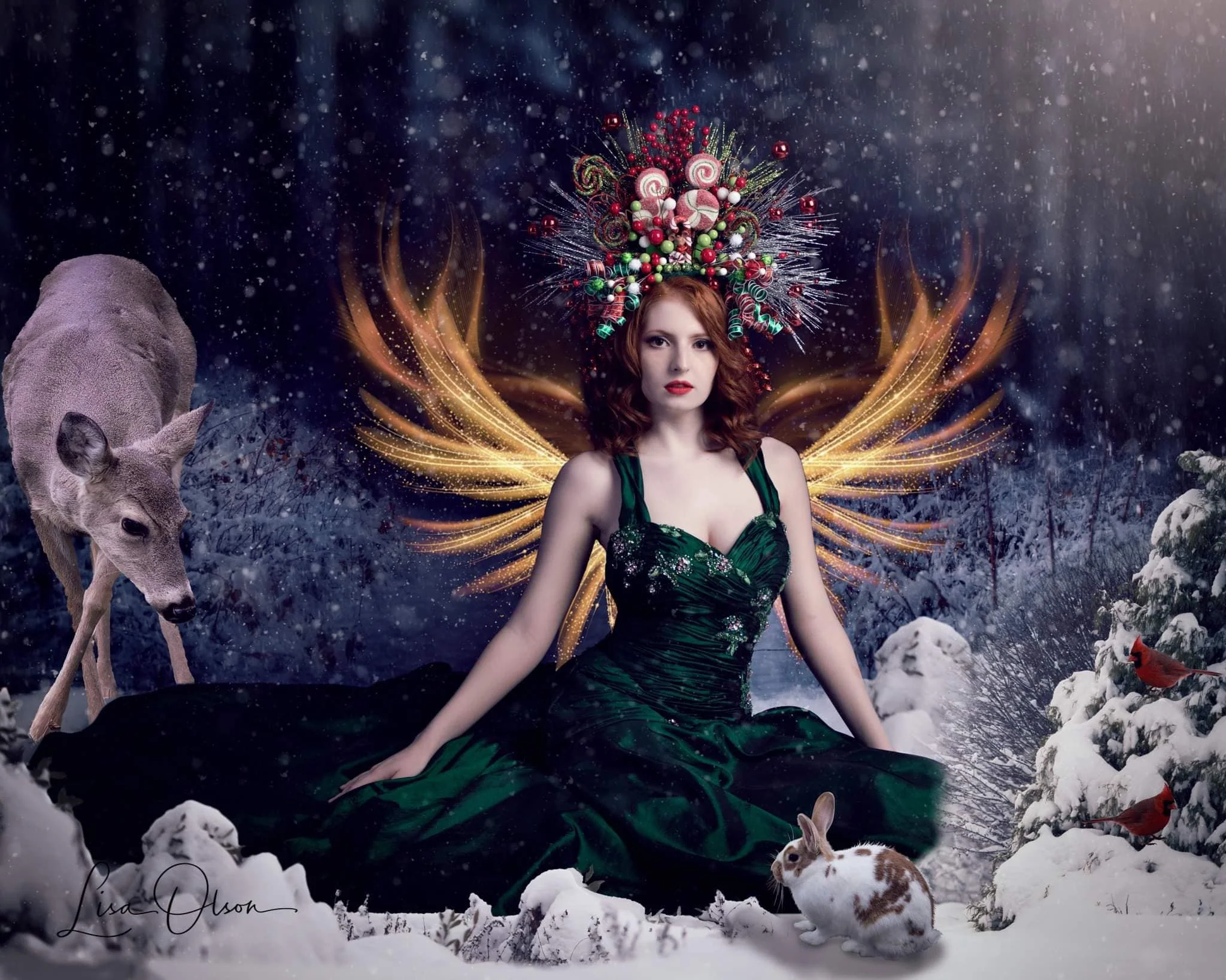 Kate Winter Snowy Forest Backdrop for Photography Designed By Jerry_Sina - Image 3