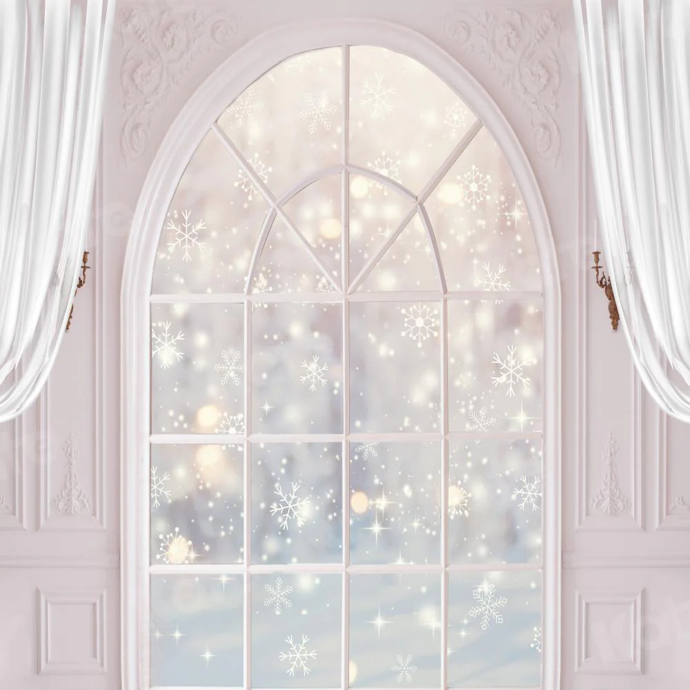 Kate Winter Window Pink Wall Backdrop for Photography - Image 3