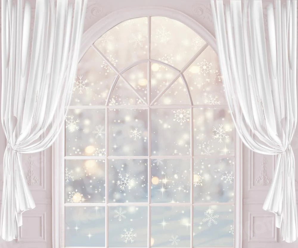 Kate Winter Window Pink Wall Backdrop for Photography - Image 4