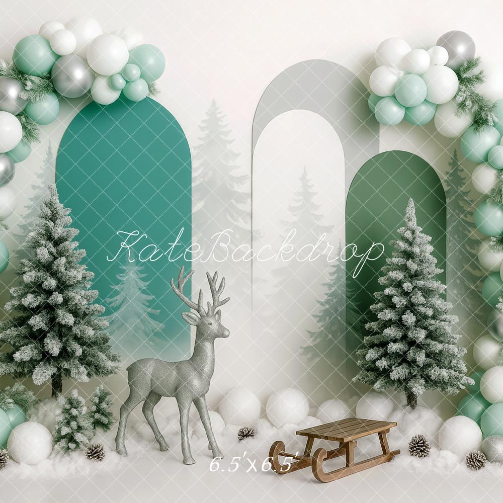 Kate Winter Wonderland Sleigh Balloon Backdrop Designed by Patty Robert - Image 2