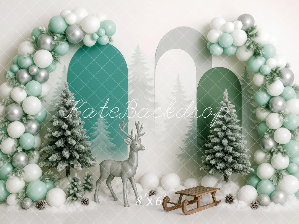 Kate Winter Wonderland Sleigh Balloon Backdrop Designed by Patty Robert - Image 3