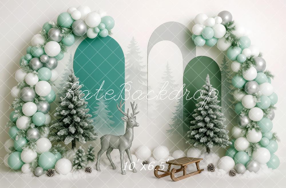 Kate Winter Wonderland Sleigh Balloon Backdrop Designed by Patty Robert - Image 4