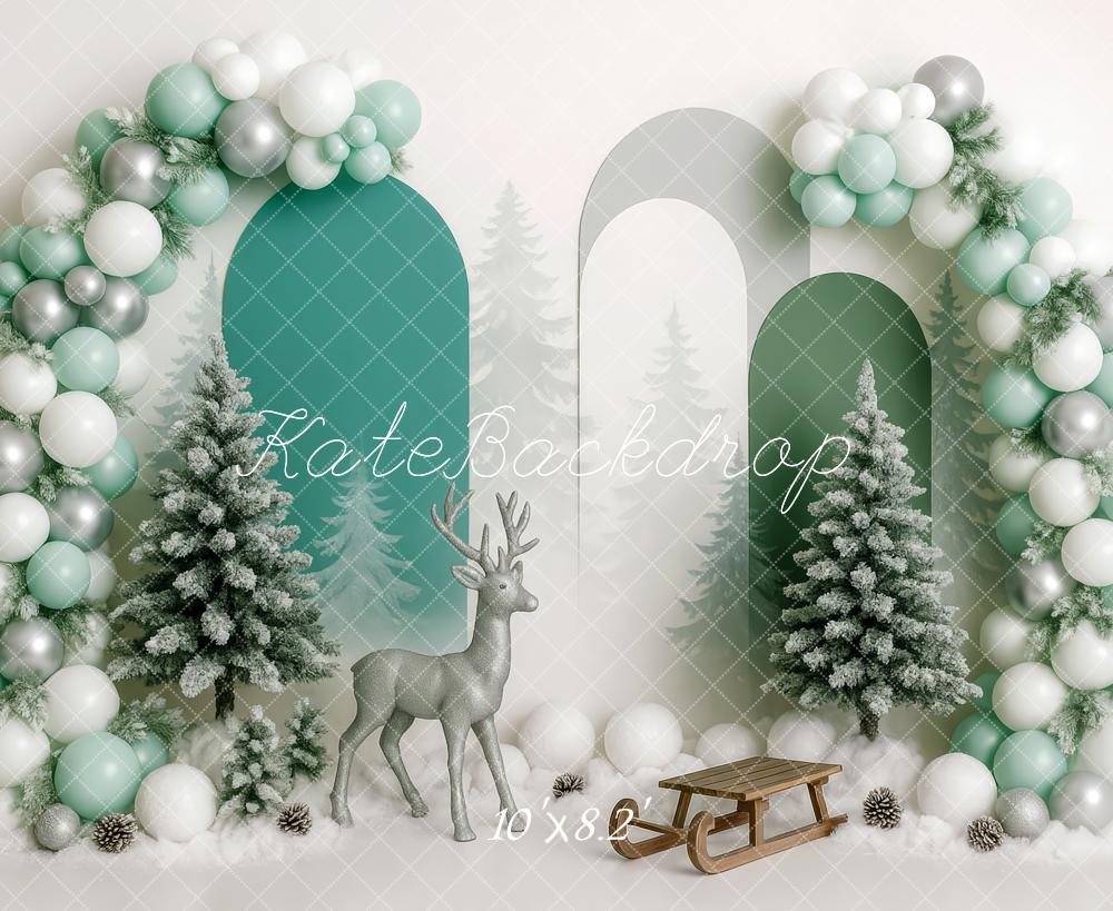 Kate Winter Wonderland Sleigh Balloon Backdrop Designed by Patty Robert - Image 5