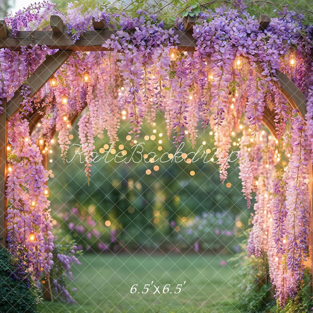 Kate Wisteria Floral Arch Garden Lights Backdrop Designed by Kate Image - Image 5