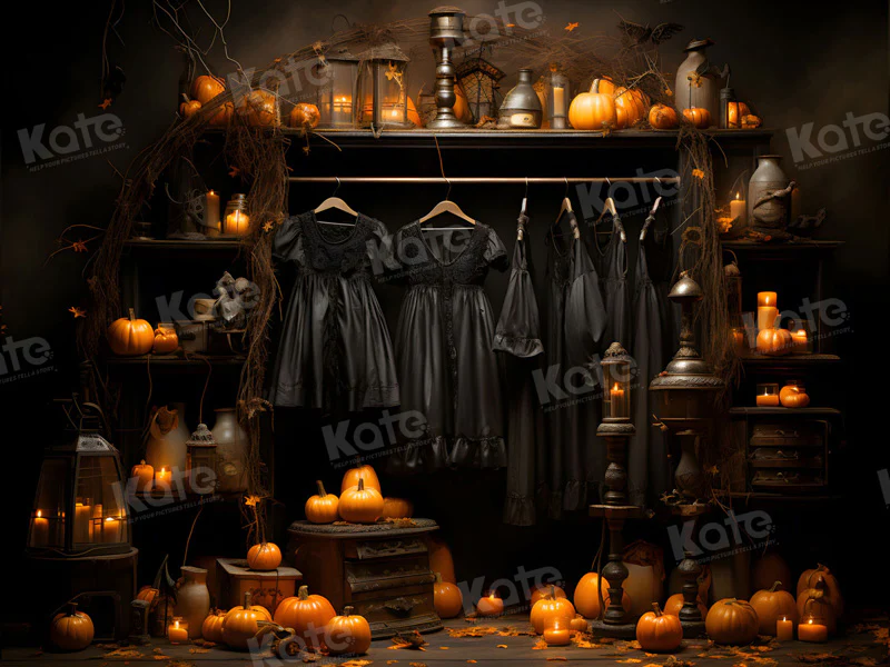 Kate Witch Dress Closet Halloween Backdrop for Photography - Image 6