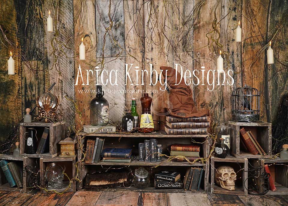 Kate 7x5ft Wizard Sitter Set Backdrop Designed by Arica Kirby
