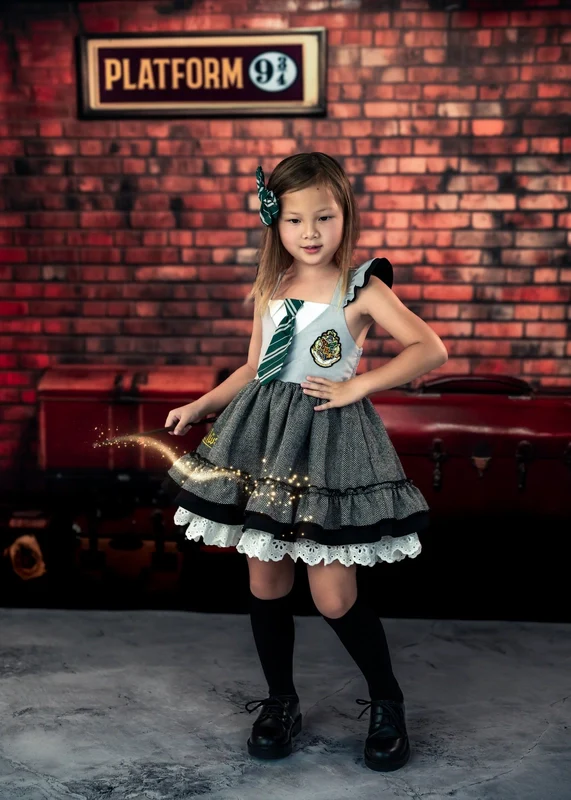 Kate Wizard Train Station Platform Brick Backdrop Designed by Patty Robert - Image 4