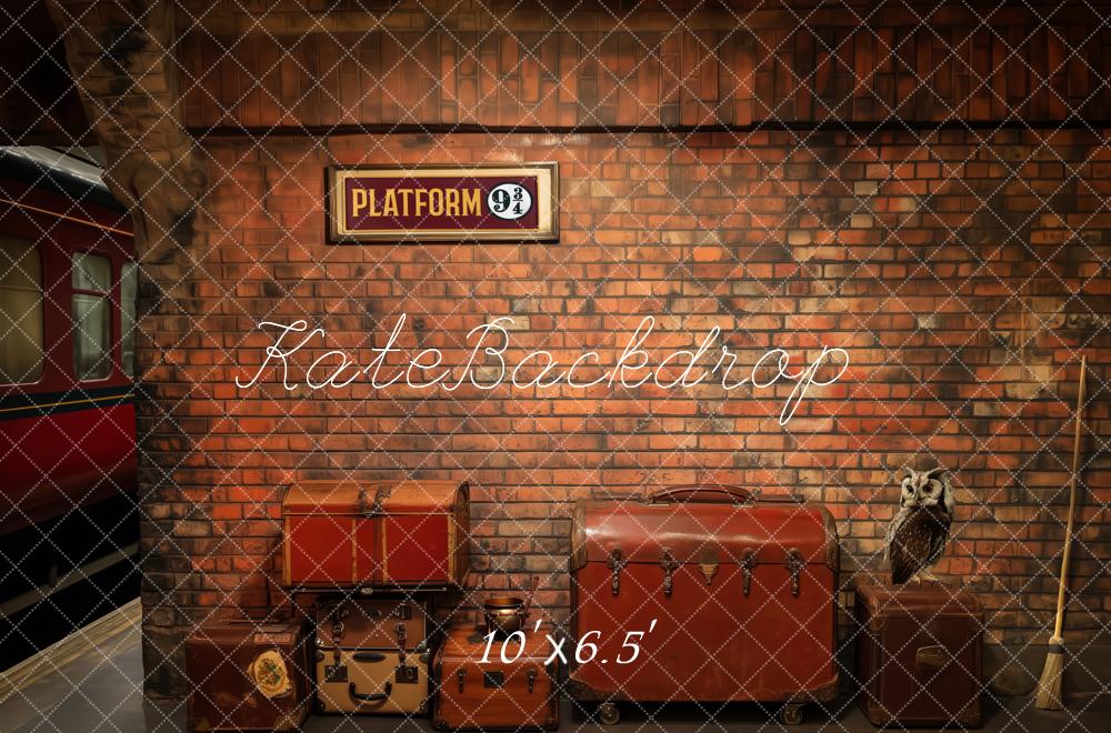 Kate Wizard Train Station Platform Brick Backdrop Designed by Patty Robert - Image 7