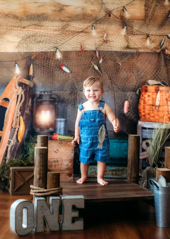Kate Wood Gone Fishing Backdrop Designed by Arica Kirby - Image 7