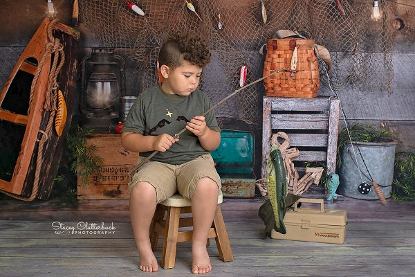 Kate Wood Gone Fishing Backdrop Designed by Arica Kirby - Image 9