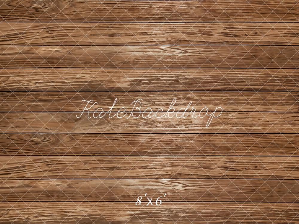 Kate Wood Plank Brown Rustic Floor Backdrop Designed by Emetselch - Image 3