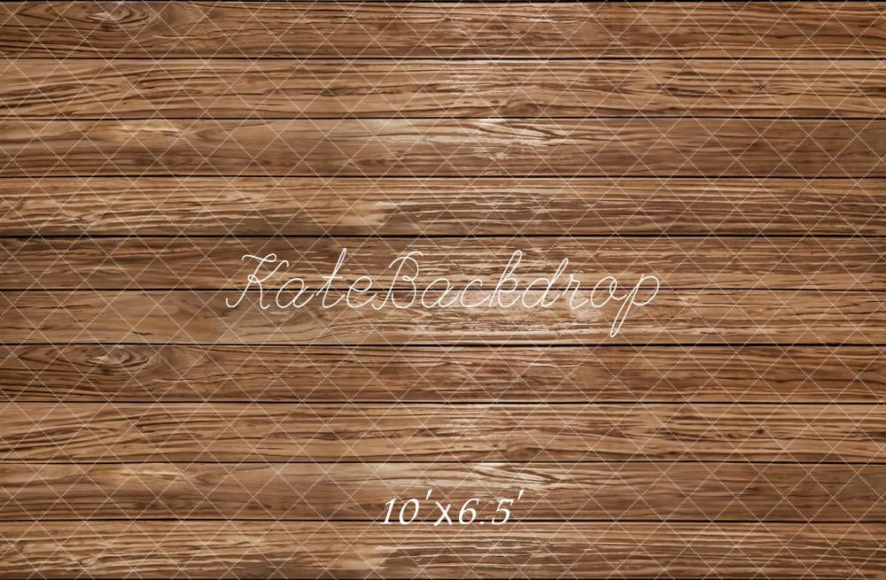 Kate Wood Plank Brown Rustic Floor Backdrop Designed by Emetselch - Image 4
