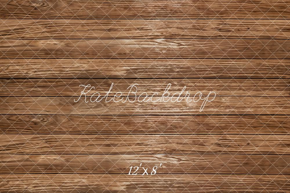 Kate Wood Plank Brown Rustic Floor Backdrop Designed by Emetselch - Image 9