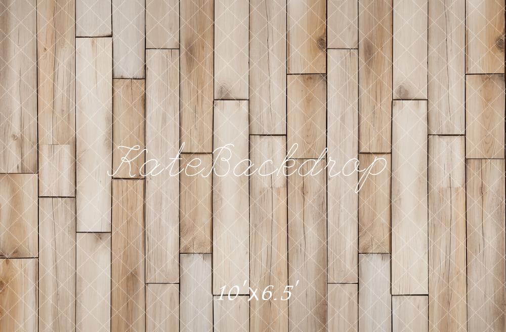 Kate Wood Texture Herringbone Beige Fleece Backdrop Designed by Emetselch - Image 2