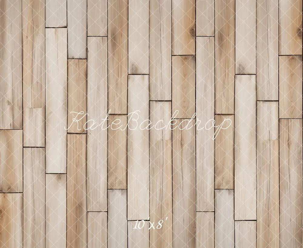 Kate Wood Texture Herringbone Beige Fleece Backdrop Designed by Emetselch - Image 3