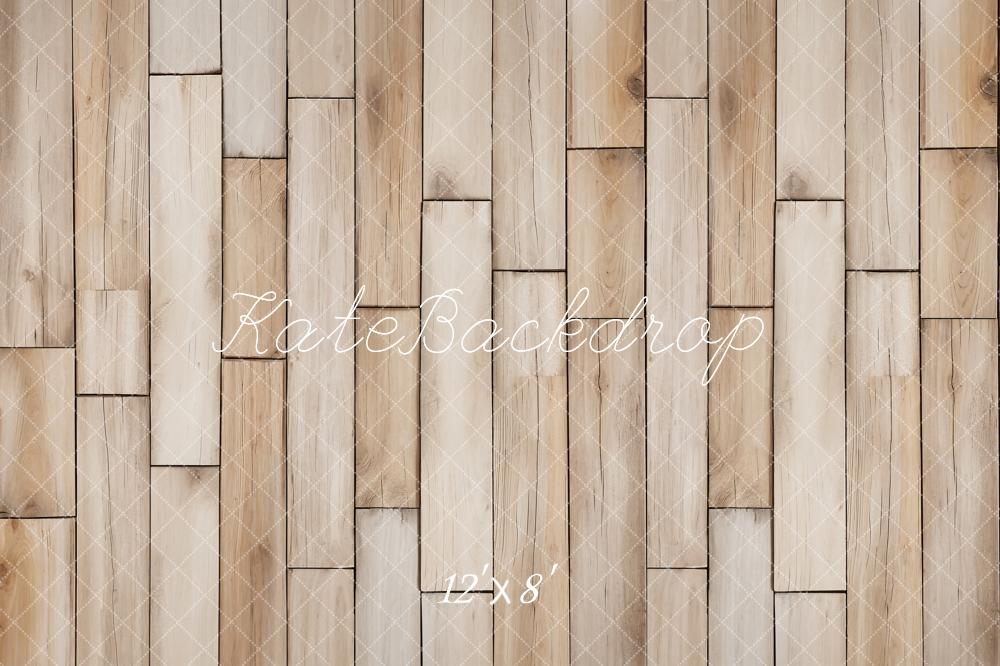 Kate Wood Texture Herringbone Beige Fleece Backdrop Designed by Emetselch - Image 4