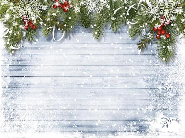 Kate wooden bokeh Christmas backdrop Pine branches decoration - Image 2