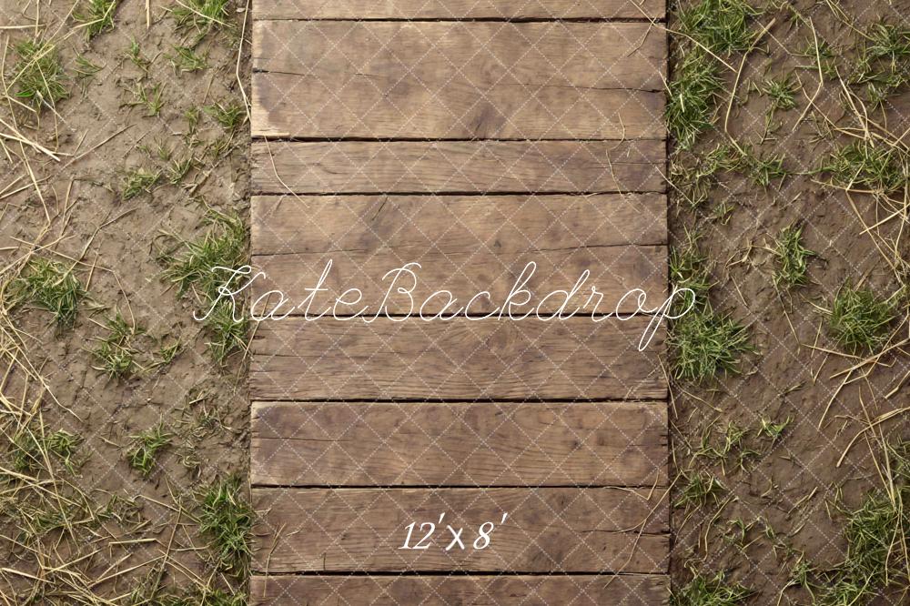 Kate Wooden Plank Path Mud Grass Backdrop Designed by Mini MakeBelieve - Image 8
