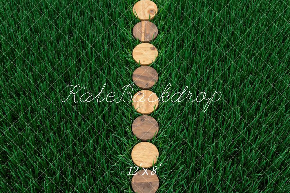 Kate Wooden Stepping Stones Grass Backdrop Designed by Mini MakeBelieve - Image 8