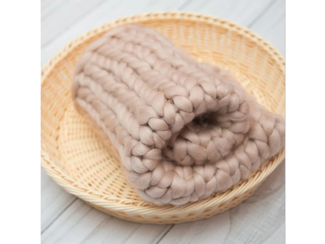 Kate 50cm*60cm Wool Knit Blanket for Newborn Photography - Image 11