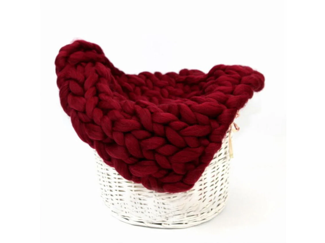 Kate 50cm*60cm Wool Knit Blanket for Newborn Photography - Image 9