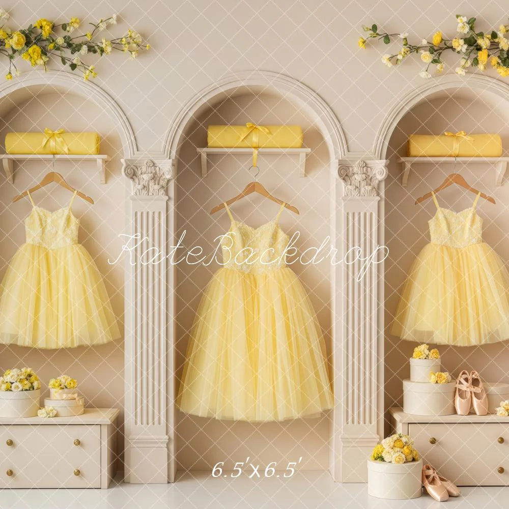 Kate Spring Arch Yellow Dresses Classical Backdrop Designed by Patty Robert - Image 2