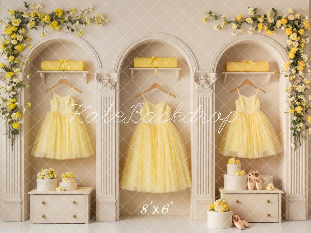 Kate Spring Arch Yellow Dresses Classical Backdrop Designed by Patty Robert - Image 3