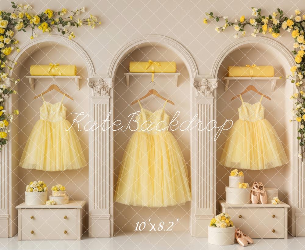 Kate Spring Arch Yellow Dresses Classical Backdrop Designed by Patty Robert - Image 6