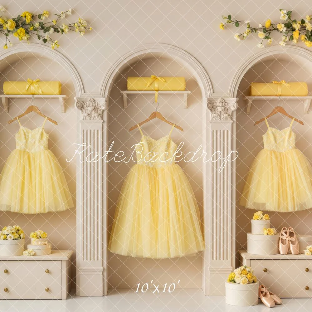 Kate Spring Arch Yellow Dresses Classical Backdrop Designed by Patty Robert - Image 7
