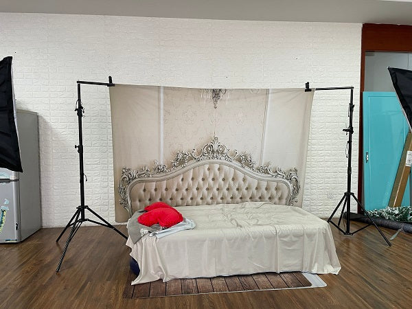 Kate Yellow Headboards for Bedrooms Boudoir Photography Backdrop - Image 3