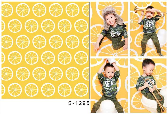 Kate Yellow Lemon Pattern Backdrop For Photography Studio - Image 2
