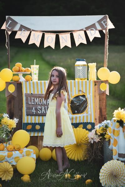 Kate Summer Backdrop Lemonade Stand Designed by AAE Photography - Image 3