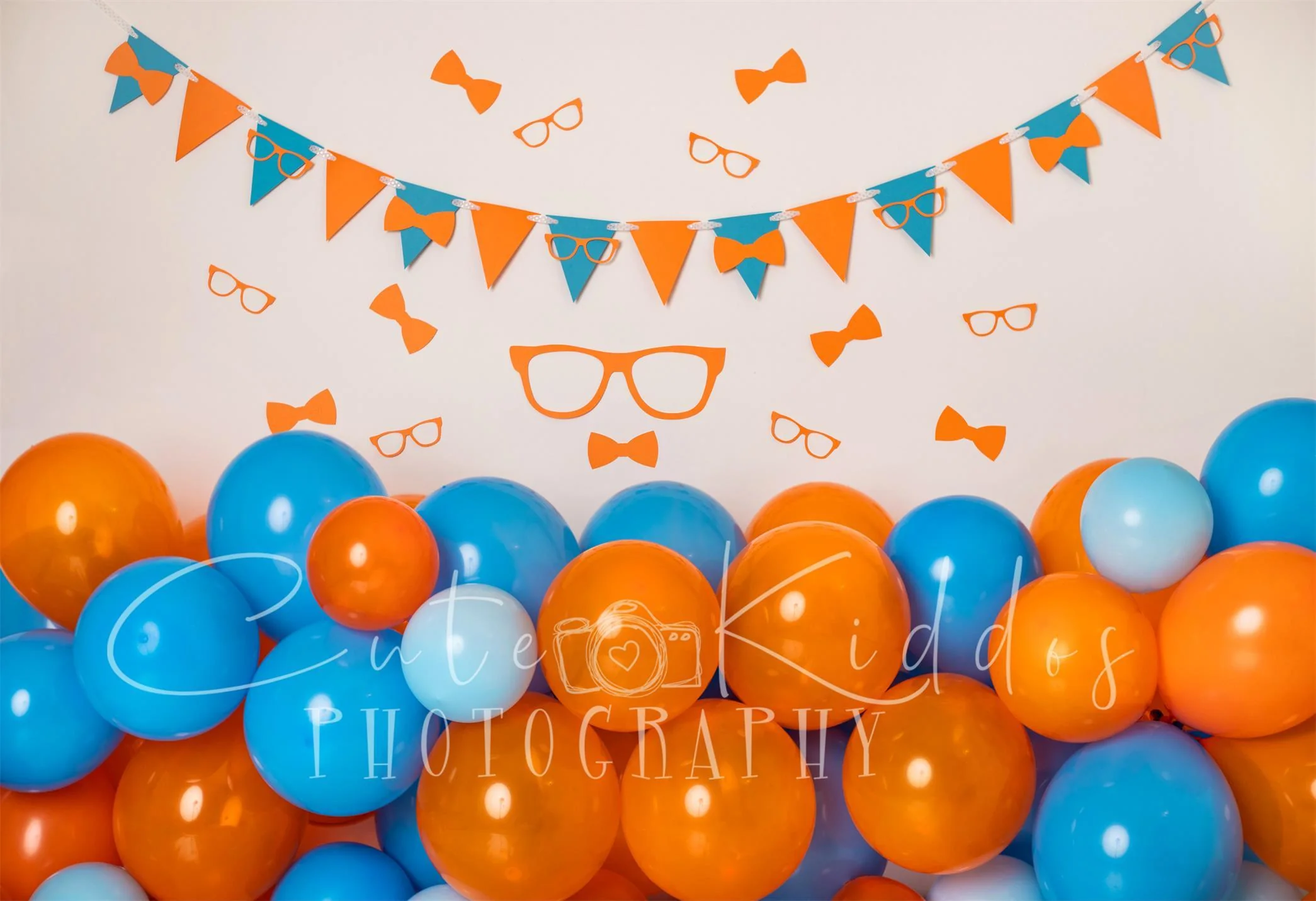 Kate Cake Smash Backdrop Nerd Balloons Designed By Leila Hale - Image 2