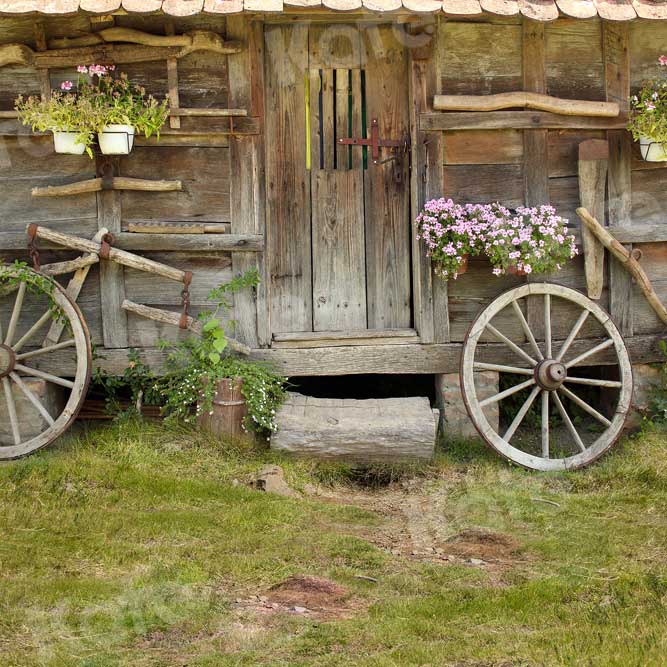 Kate Outdoor Backdrop Old Wood Barn for Photography - Image 8