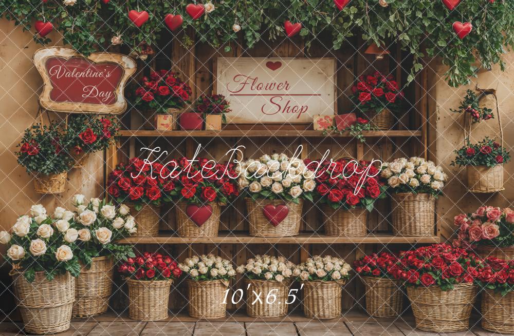 Kate Valentine Flower Shop Baskets Backdrop Designed by Emetselch - Image 4