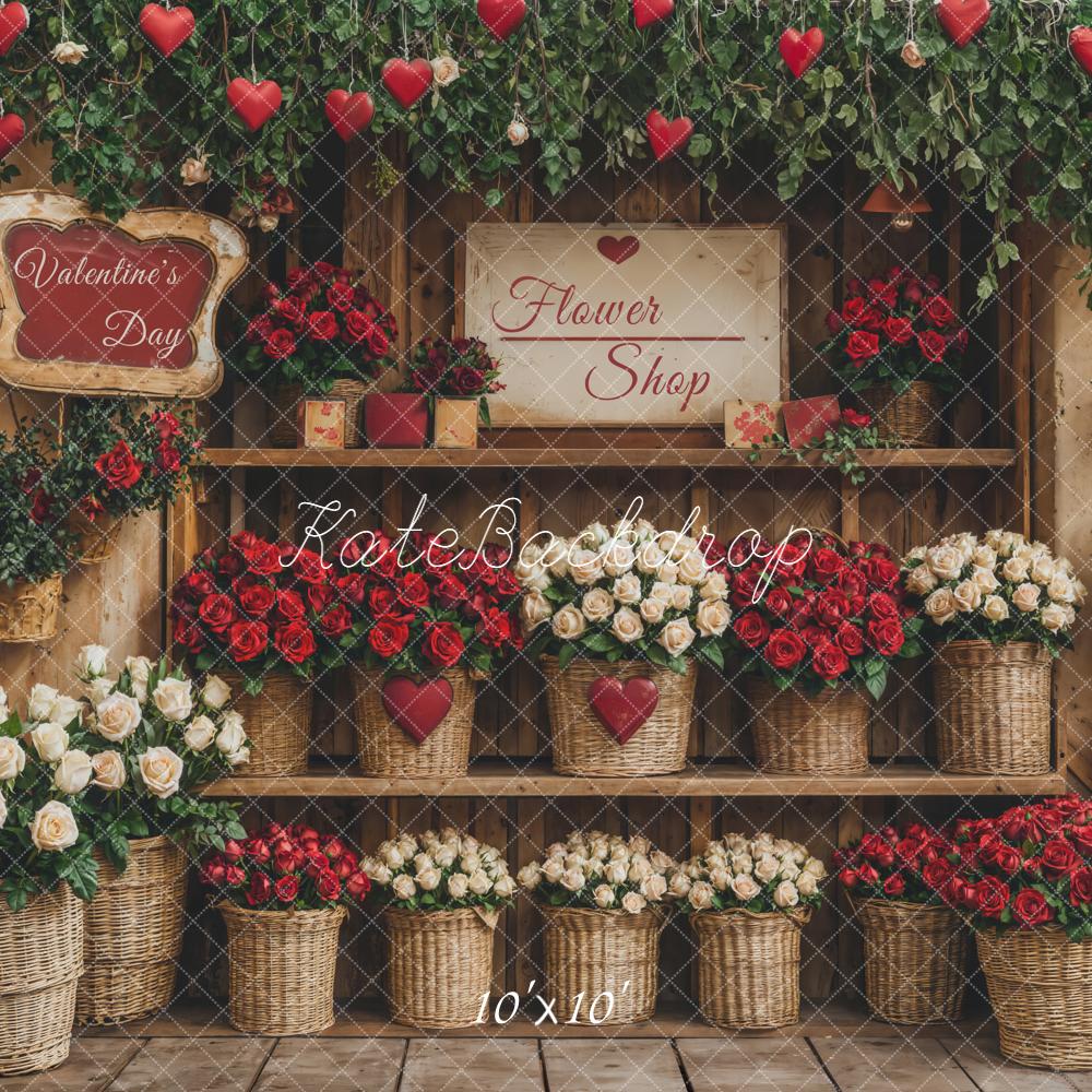Kate Valentine Flower Shop Baskets Backdrop Designed by Emetselch - Image 7