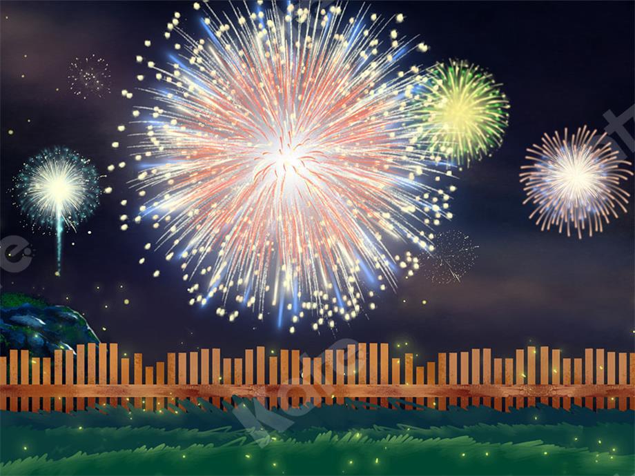 Kate Outside Firework Night Backdrop Designed by Chain Photography