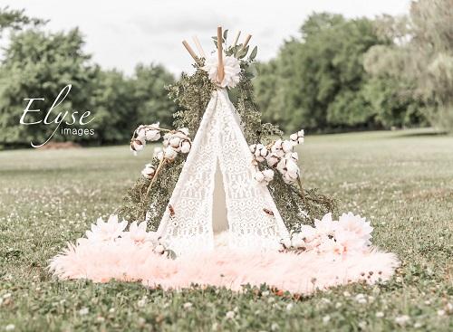 Kate Pink Camp Backdrop Outdoor Girl Tent Elyse images by Danielle Fishbein - Image 2