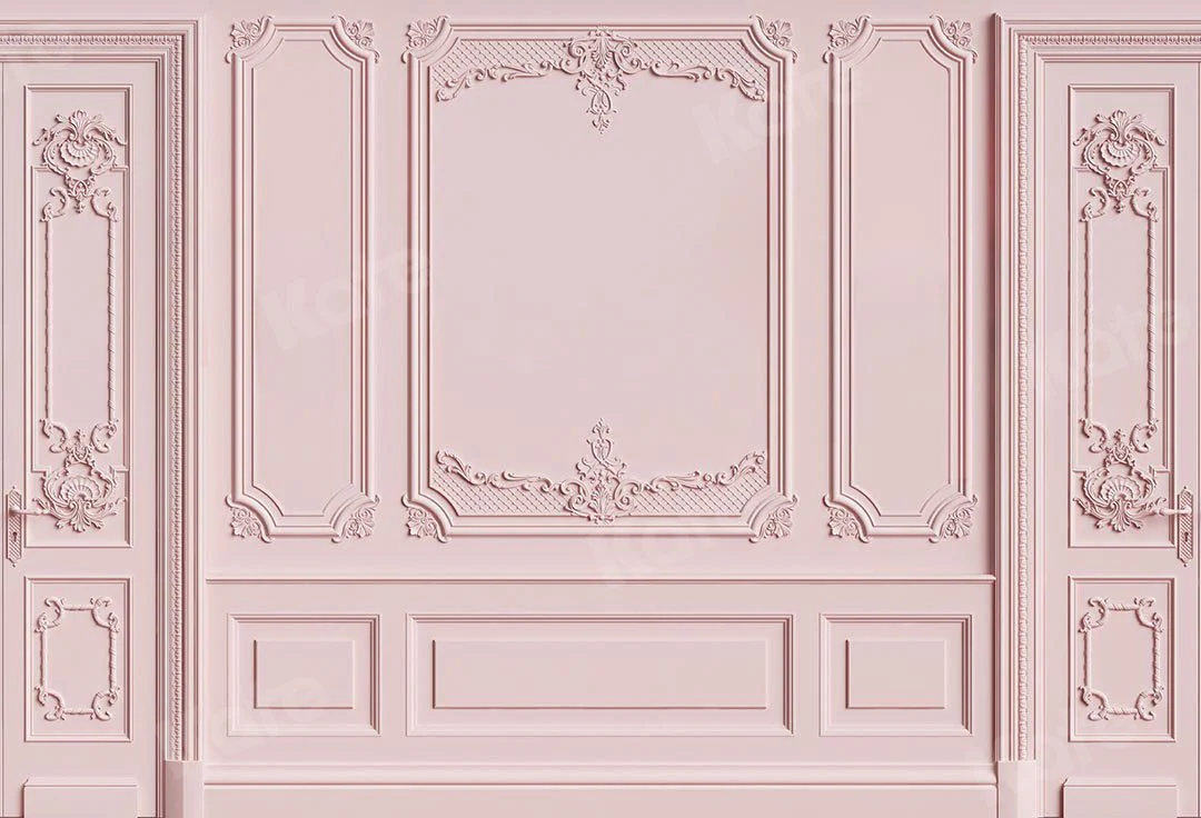 Kate Pink Retro Wall Backdrop Designed by Chain Photography - Image 2