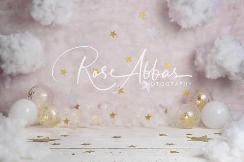 Kate Pink Clouds Stars Backdrop Designed By Rose Abbas - Image 2