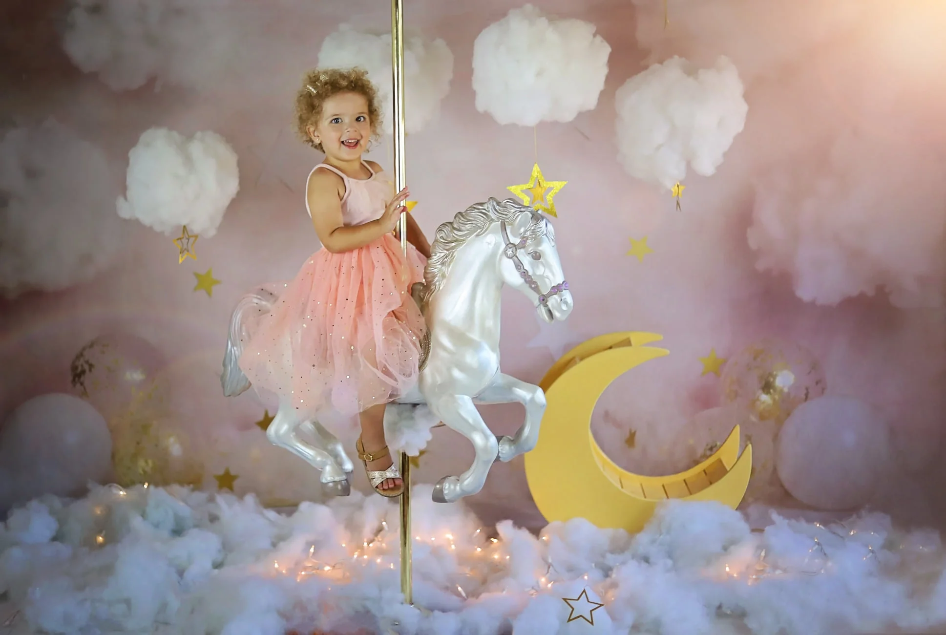Kate Pink Clouds Stars Backdrop Designed By Rose Abbas - Image 3