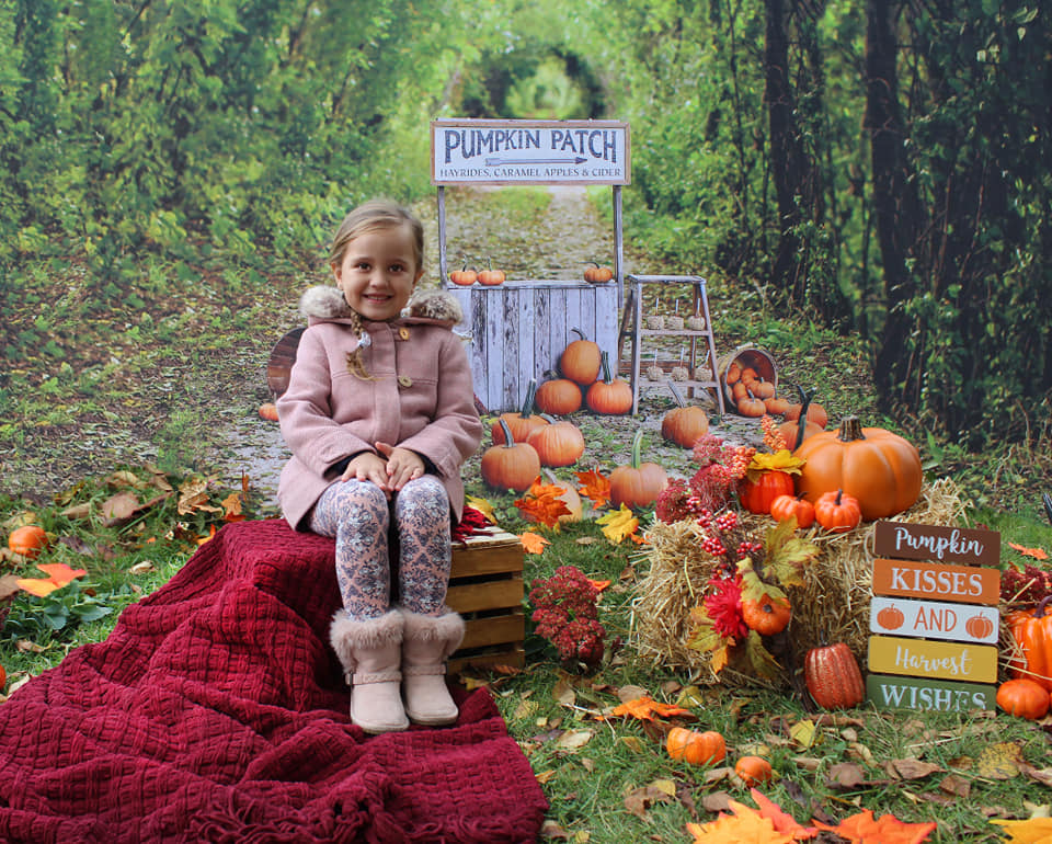 Kate Autumn/Thanksgiving Backdrop Pumpkin Stand Designed by Mandy Ringe Photography - Image 3