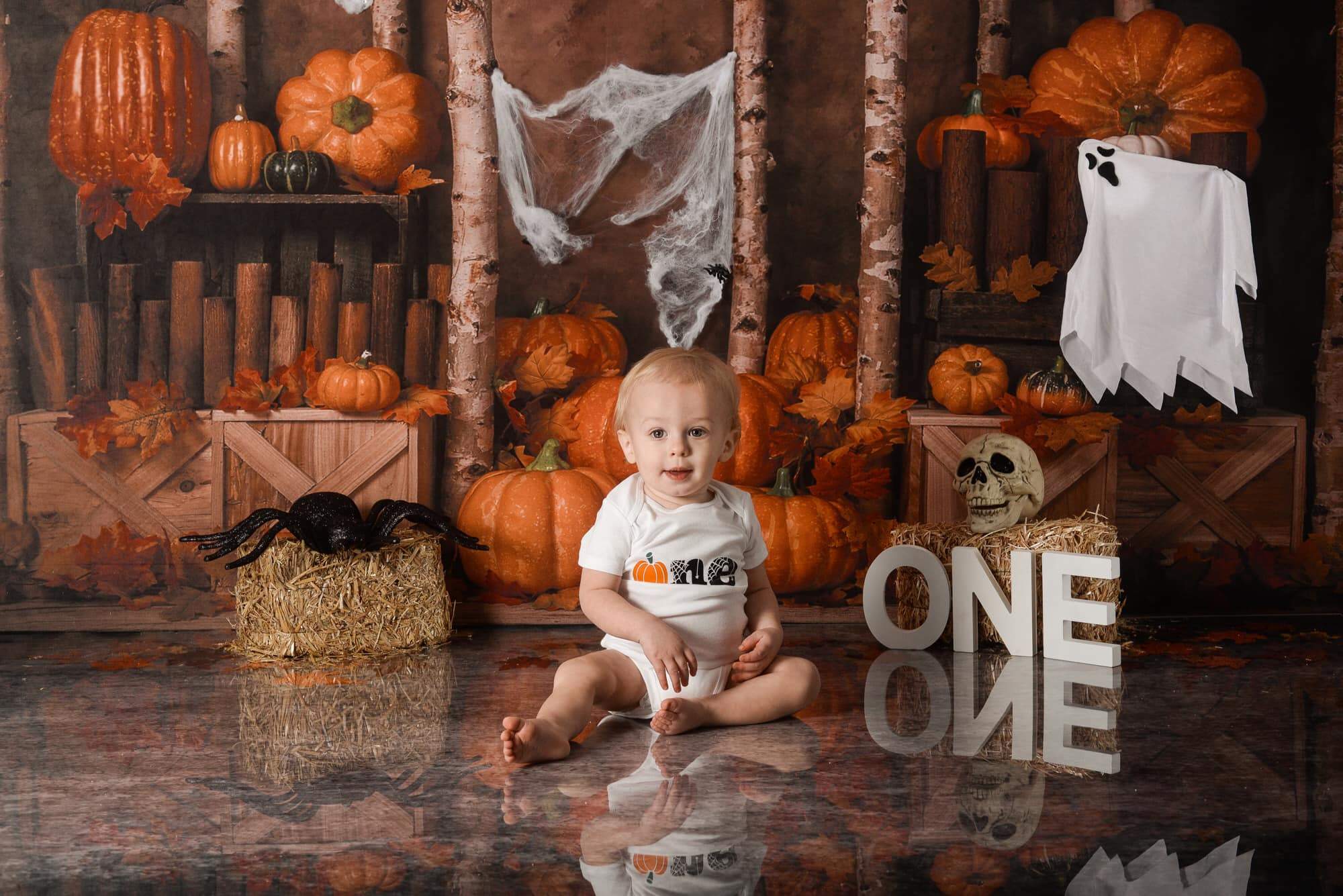 Kate Autumn Pumpkins Backdrop Designed by Jia Chan Photography - Image 3